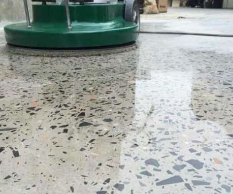 生态透水混凝土地坪的实际铺设效果
