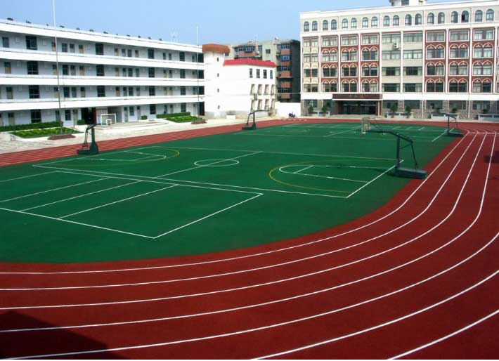 弹性运动场地坪